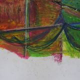 Lines oil pastel on paper 30x40cm