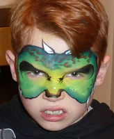 dino face paint