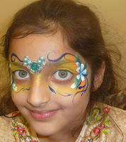 floral mask face art