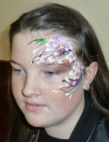 flower design face art