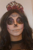 sugar skull purple
