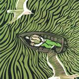 Cast Adrift (pink and pea green)