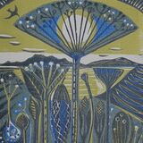 Seedheads by the Coast (blue)
