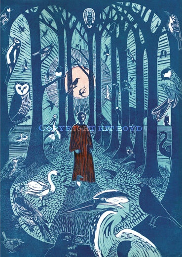 Wise Owl - Blue (5 pack of cards)