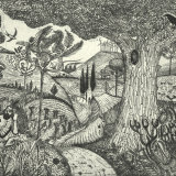 Man on a Laptop (after Samuel Palmer)