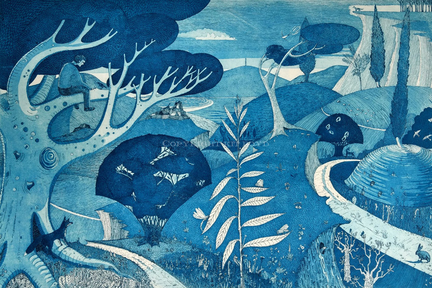 The Tree Climber (aquatint)