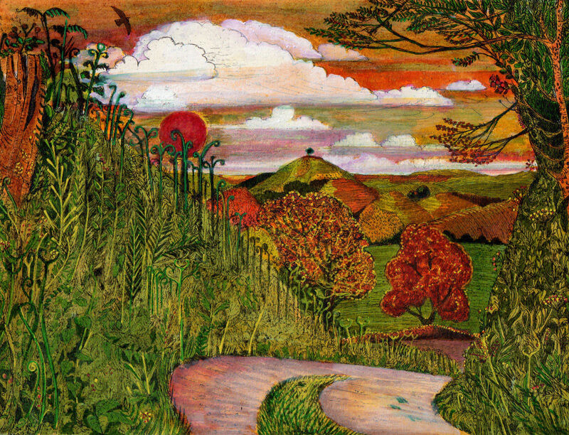 The Secret Lane (Red Sun)