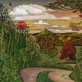 The Secret Lane (Red Sun)