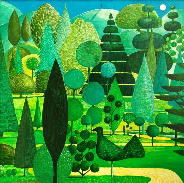 Topiarist Painting Card