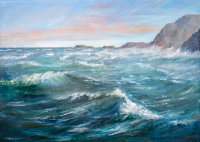 Wild Waves off the East Pier 2, Sold