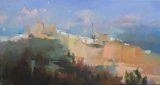 Arcos de la frontara, oil on canvas 40 x 122cm. Unavailable.