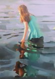 Early evening water. 86 x 61 cm oil on canvas.