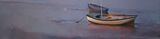Low Tide or Boats on Mud. Oil on canvas, 120 x 33 cm