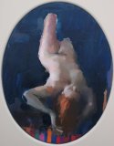 Oval, oil on canvas 40 x 30cm