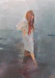 Waters edge, oil on canvas 106 x 76cm