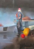 River Man, oil on canvas 86 x 61cm
