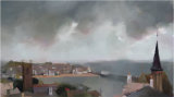 A Storm, St Ives, oil on canvas 86 x116cm