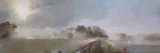 Sunrise, oil on canvas 40 x 122cm