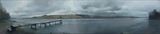 The Jetty, River Teign. Oil on canvas, 9 x 90 cm.