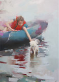 Hello. Oil on canvas, 86 x 61