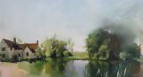 Willie Lotts House or a famous pond, oil on canvas 86 x 116cm