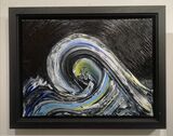 Dolphins in the wave