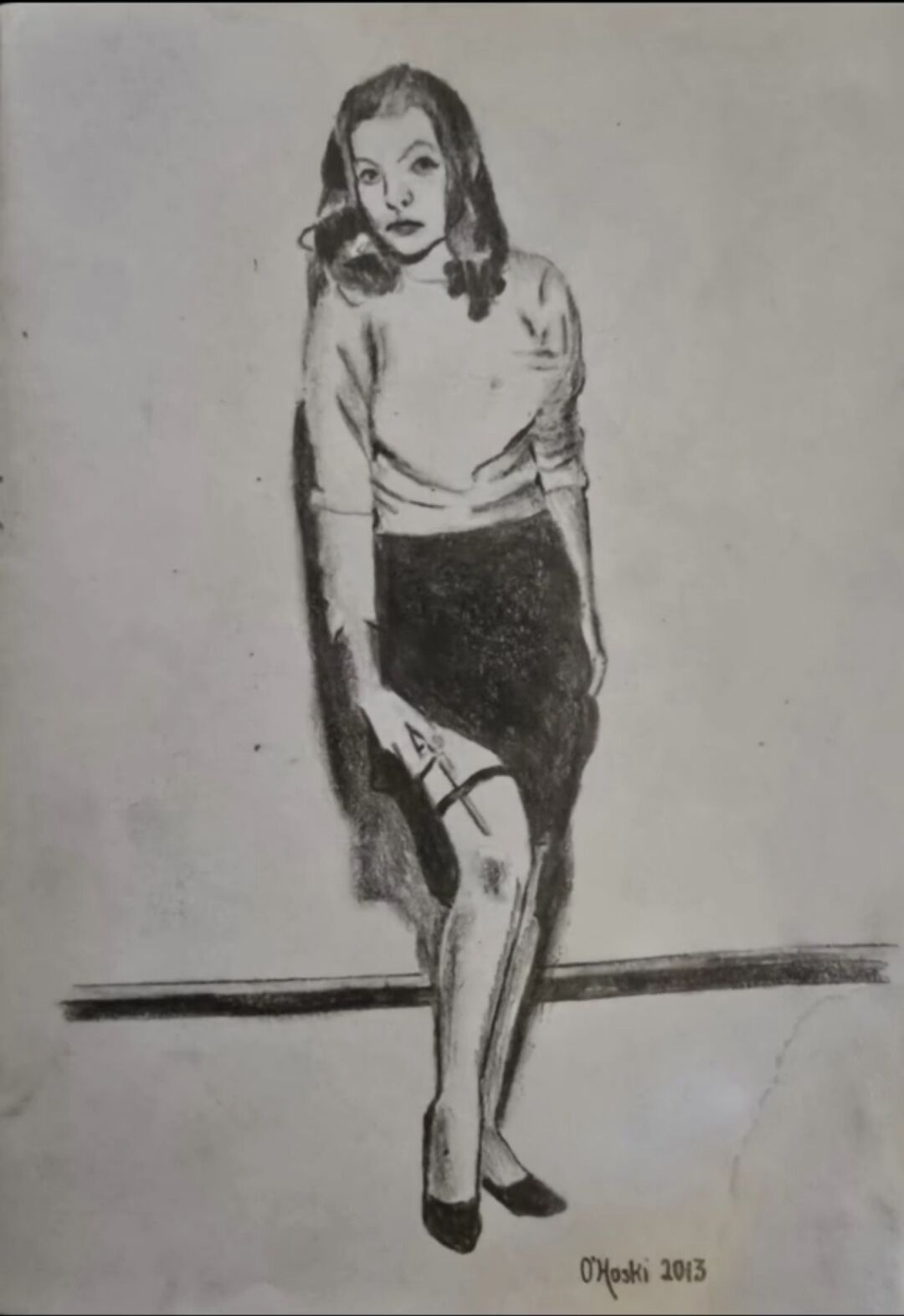 Untitled Old Hollywood, 5" X 7", Graphite on paper
