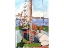 Thames Barge at Maldon, Aft Deck