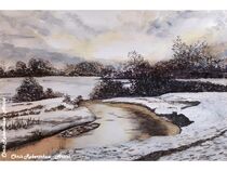Winter Sunset, The Bollin, Wilmslow (2)