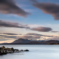 Cuillin from tarskavaig sunset