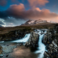 Allt Dearg Mor Cuillins sunset