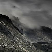 Cuillin and swirling cloud