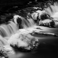 Waterfall and ice