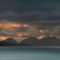 Distant Cuillin sunrise
