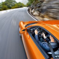 Porsche Boxster S driving