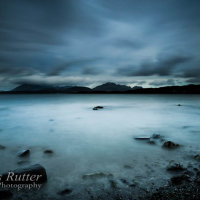 Storm clouds over the Cuillins