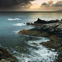 Sunrise coast near Aird