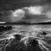 Tarskavaig rocks and sea