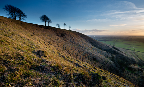 Roundway Hill, Wiltshire, sunset