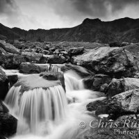 waterfall llyn idwal wales mono