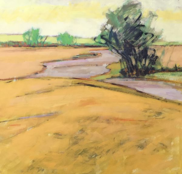 Harvest Fields. Acrylic 50x50cms
