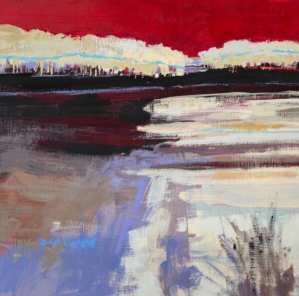 Red Sky at Night -ABSTRACT landscape series