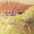 Boggy Grasses in the Wild Garden. Oil on canvas 60x60cms