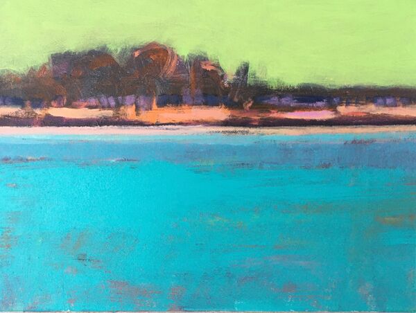 Tutti Frutti Tropical. Acrylic painting on small 10x8inches canvas. £90 +pp