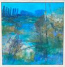 Pond Stillness with Blue.