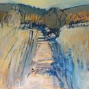 Gold Glow in the Wild Garden. Oil on canvas 70x70cms