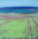 Quiet Light, Kerry. SOLD Green Irish Kerry landscape seascape blue sky hills Ireland fields