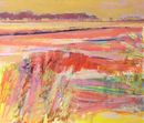 Flat Fields. Acrylic on board 11x9inches SOLD