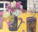 Flowers,Zola and Yellow. £175 Flowers_table_jug_yellow_vibrant_colours_window_pink_mauves