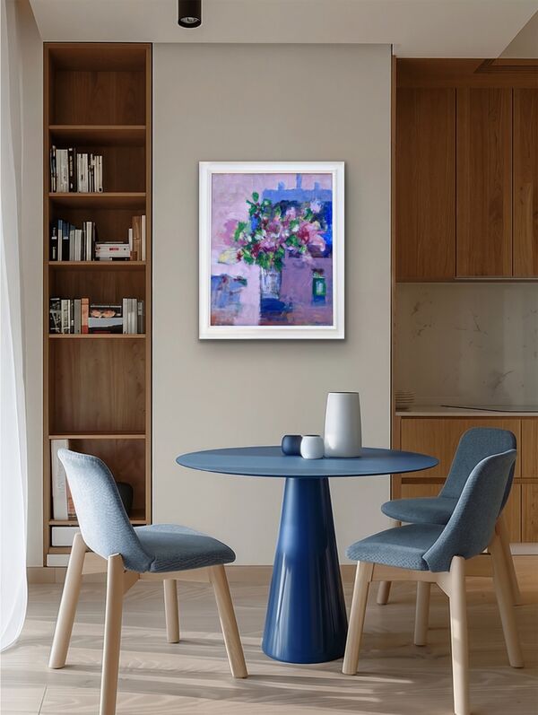 Flowers with Sky Blue Pink £895